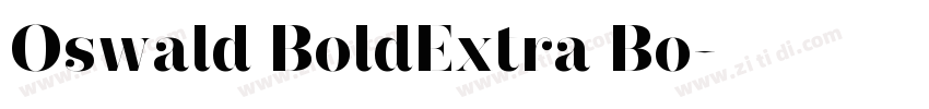 Oswald BoldExtra Bo字体转换